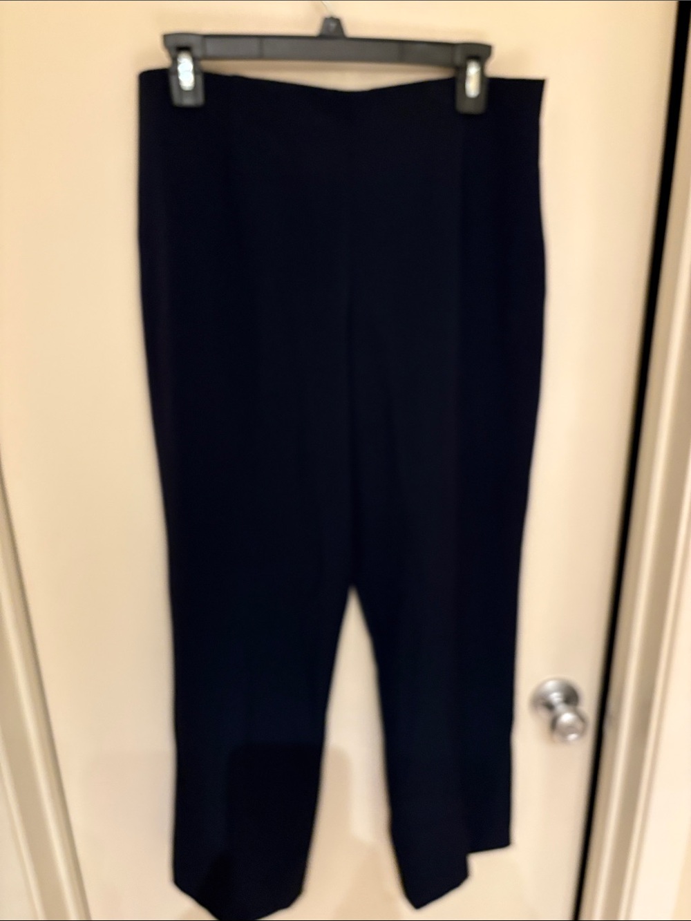 Women’s Navy Straight-Leg Pants